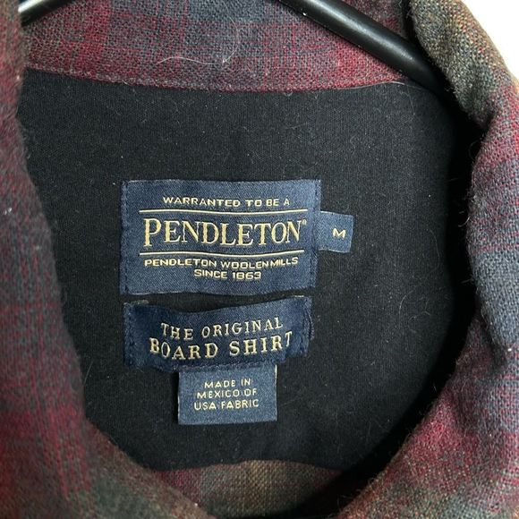 Pendleton Original Board Plaid Shirt Mens Medium - Picture 3 of 3